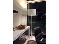 Esprit Nouveau Illuminazione/ Lampada da terra - Piantana, Art.306 F - Modello Spun L.F. in Metallo e alluminio verniciato Bianco - Design