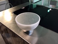 Illuminazione Alma Light,Modello Patio - Lampada da esterno di Design a Led IP 55,policarbonato e Argento,ricaricabile senza Filo