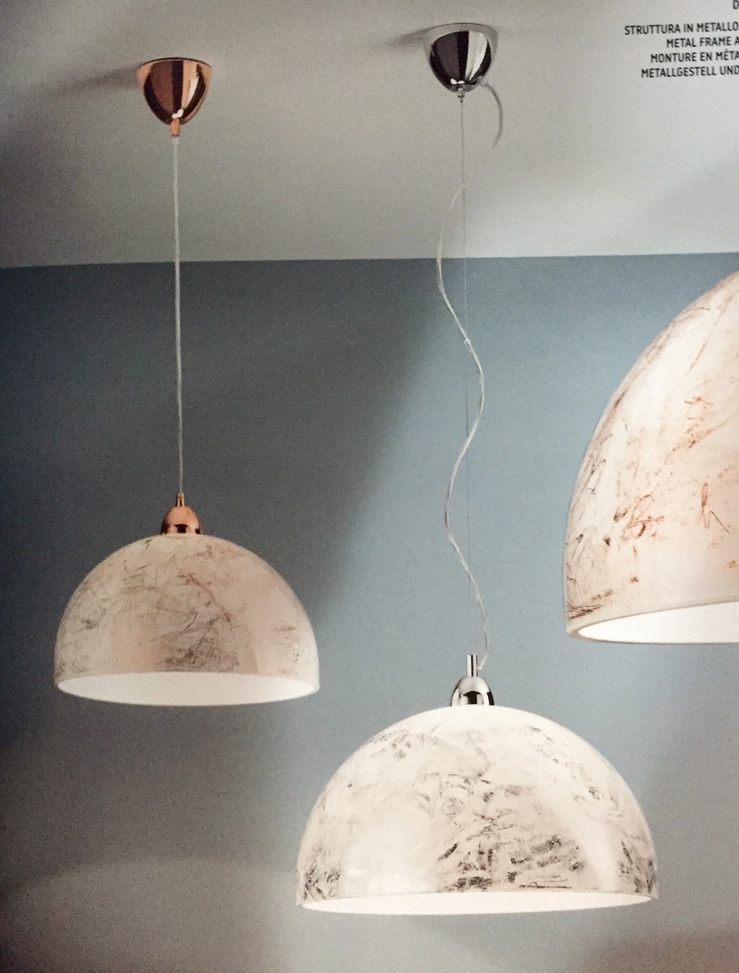 Illuminazione fabas luce brenda 3365 46 290 vetro lampade a ...