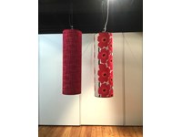 Lampade di design e atmosfera, con tessuto disegno floreale e fantasia