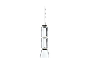 Lampada Noctambule suspension 2 low cylinder and cone Flos in OFFERTA OUTLET