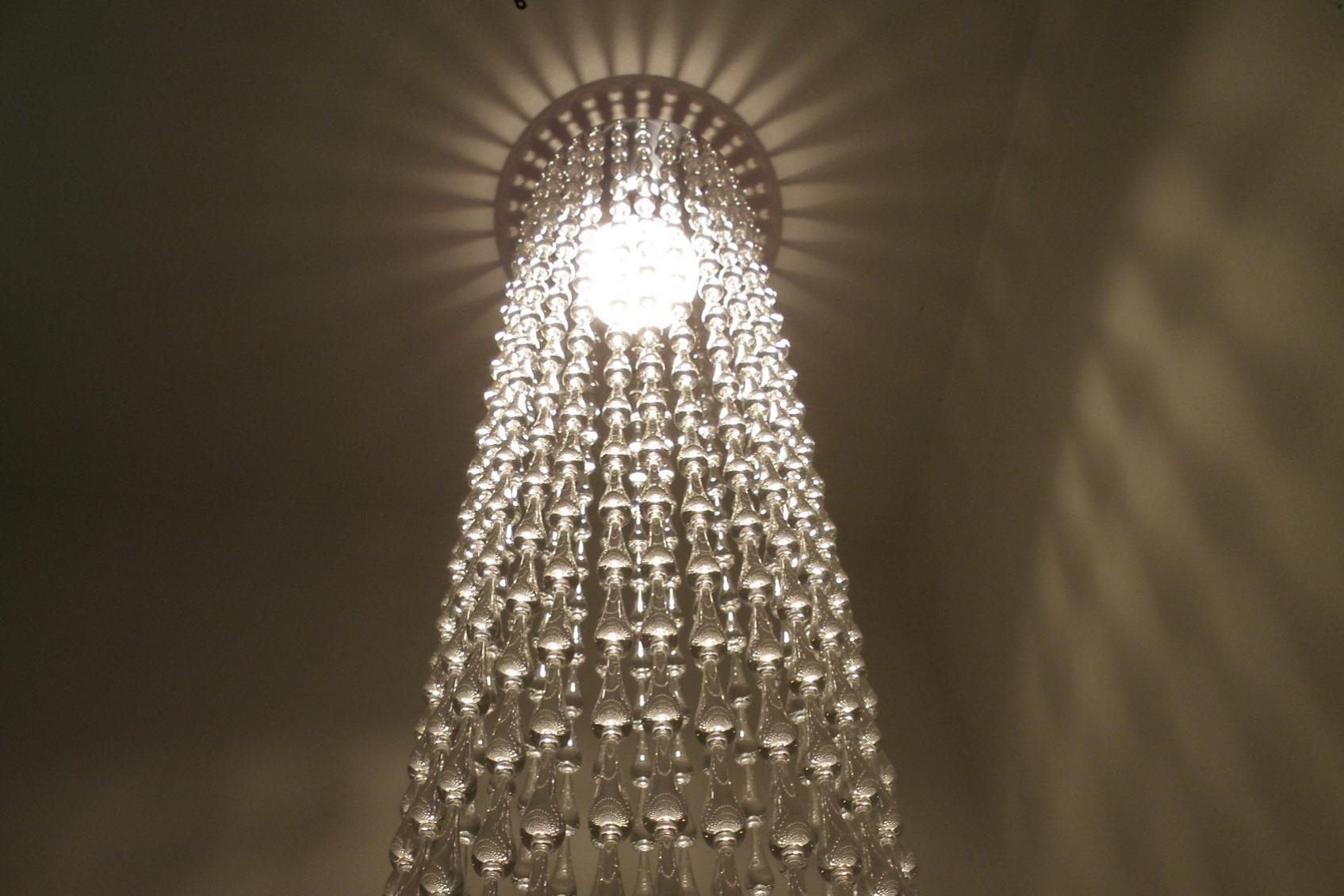 Lampada di design e atmosfera con tessuto disegno floreale o ... Disegno Lampade Artigianali