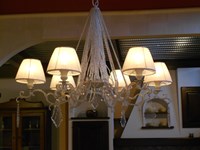 Lampadario con pendenti Baga Cristallo scontato Ferrara
