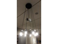 Lampadario Karman modello Birdy nero scontato