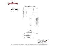 Pallucco Illuminazione Floor lamp gilda paralume juta naturale, vendita online