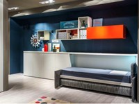 Letto singolo a scomparsa con divano Clei, Milano