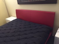 Letto Bontempi Casa Letto zago in cuoio Matrimoniale