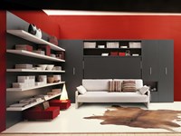 Letto a scomparsa clei orizzontale scontato in promozione