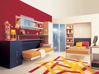 Letto a scomparsa 1 piazza 1/2 , Lissone