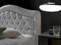 Letto Crippa divani&letti Letto avorio imbottiti scontato del -25 %