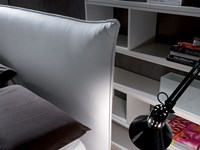 Letto Crippa divani&letti Letto imbottito modello oliva Matrimoniale Moderno Imbottiti