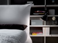 Letto Crippa divani&letti Letto imbottito modello oliva Matrimoniale Moderno Imbottiti