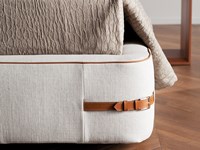 LETTO DESIGN CUOIO CINTURATO