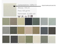 cartella colori tessuti cotone antimacchia