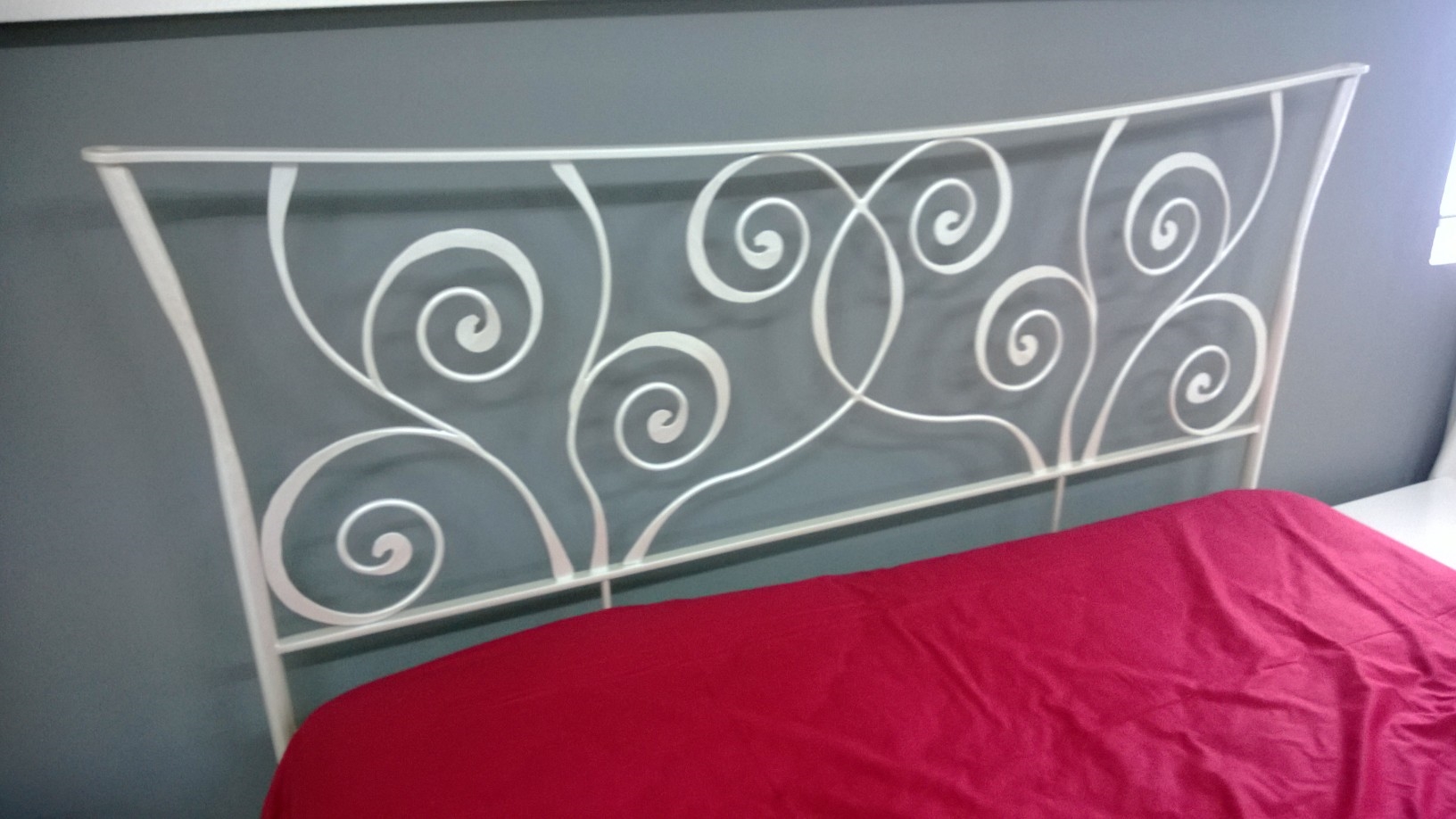 Letto baldacchino ferro battuto bianco : letto a castello legno ...