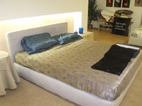 Letto Flou Merkurio Matrimoniale Moderno Imbottiti