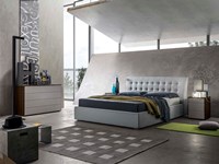 letto imbottito in ecopelle riquadro
