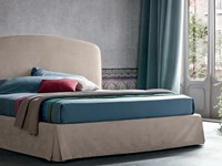 Letto imbottito matrimoniale Felis Vern scontato del -30 %
