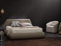 Letto in pelle modello Belmondo scontato del 35%