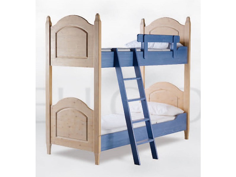 Letto A Castello Offerte.Letto Letto A Castello In Legno Massello Mottes Mobili Artigianale