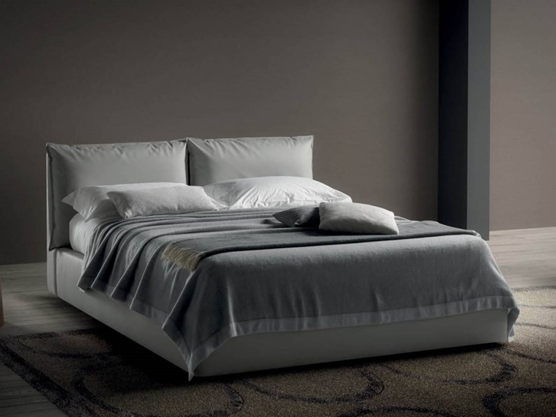 Letto matrimoniale imbottito Quiet di Samoa scontato Letto matrimoniale imbottito Quiet di Samoa scontato
