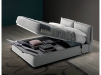 Contenitore letto matrimoniale imbottito Quiet di Samoa Bside