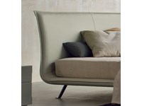 Letto matrimoniale imbottito senza contenitore Lissone
