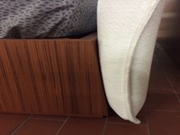 Letto Sketch dettaglio testata imbottita