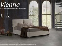 Letto imbottito con contenitore mod. Vienna
