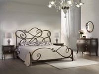 Letto matrimoniale aurora in ferro battuto