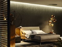 Letto Oliver matrimoniale moderno scontato del 30%