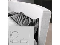 Letto rotondo completo di materasso