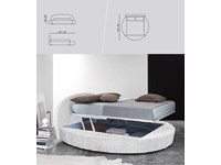 Letto rotondo con contenitore
