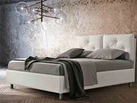 letto matrimoniale moderno ecopelle tessuto contenitore