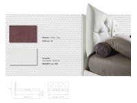 Letto Stilfar Fabiola Matrimoniale Moderno Imbottiti
