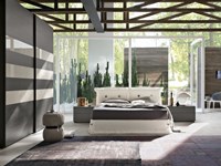 Letto matrimoniale in tessuto modello Amami di Tomasella