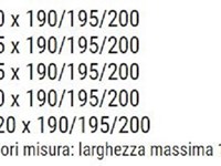 RETE MOTORIZZATA PER MATERASSO SINGOLO 80 x 195/200 cm MOD. ELBA,