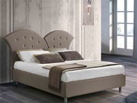 letto matrimoniale moderno imbottito contenitore