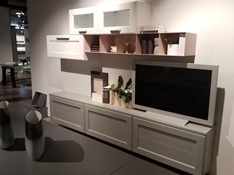 Parete Attrezzata In Stile Moderno Claudia Di Lube Cucine In Offerta Outlet