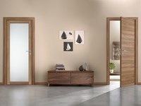 PORTA BARAUSSE BATTENTE A EFFETTO LEGNO WALNUT KON