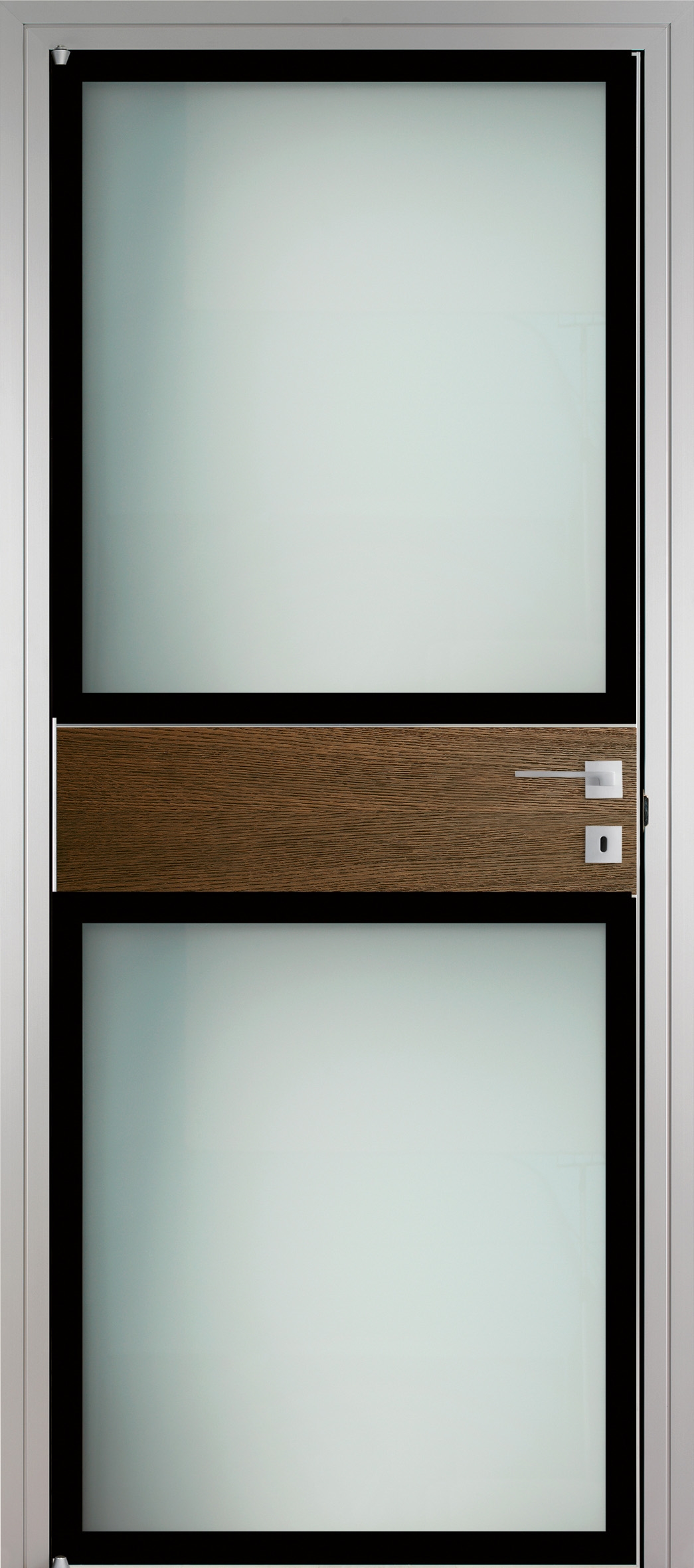 Porta barausse rovere filo42; vetro, alluminio e legno porte a ...