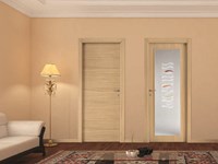 Porta interna il laminato effetto legno liscia su misura