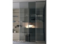 porte scorrevoli moderne a due ante a soffitto