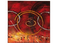 Quadro moderno olio su tela Astratto di Stones con set di 4