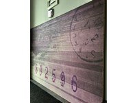 Quadro di Carta artistica decorata , su pannello in legno - LETTERA - N.O.W. Edizioni