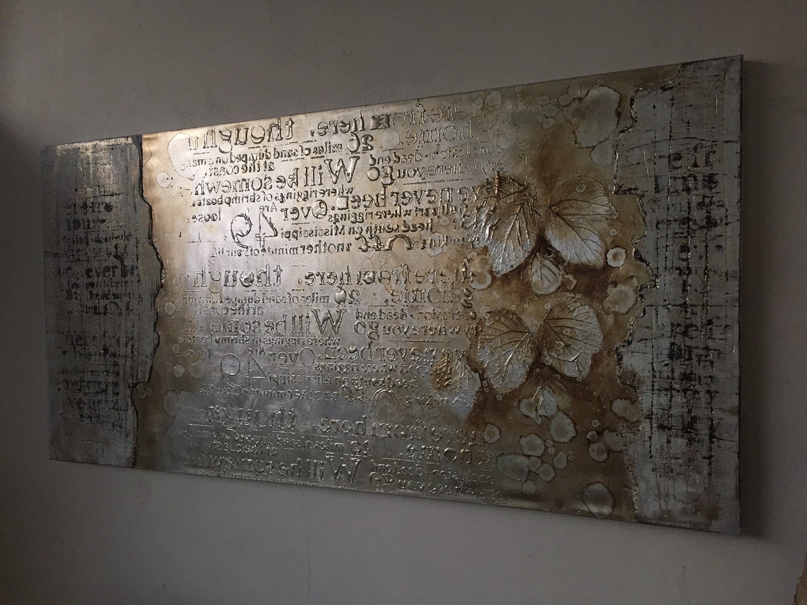 Quadri In Argento In Rilievo Prezzi quadro moderno astratto foglia argento - Quadri moderni a prezzi scontati