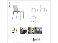 Sedia Desalto Set 4 sedie riga impilabili , desalto outlet