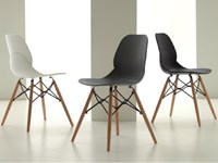 La Seggiola Sedia Shell wood scontato del -30 %
