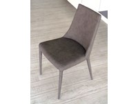 Ozzio Sedia 4 sedie aperol imbottita e rivestita ecopelle nabuk rigio easyline di ozzio scontato del -48 %