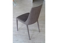 Ozzio Sedia 4 sedie aperol imbottita e rivestita ecopelle nabuk rigio easyline di ozzio scontato del -48 %